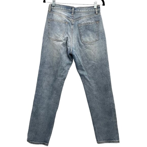 John Galt Medium Stone Wash Straight Leg Denim Jeans 27 - Picture 4 of 5